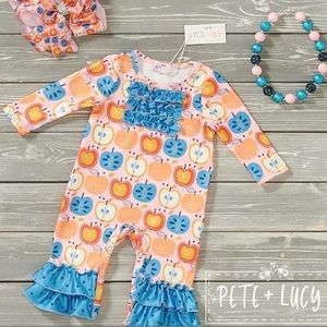 NWT Pete+Lucy Romper Folklore Fruit Print